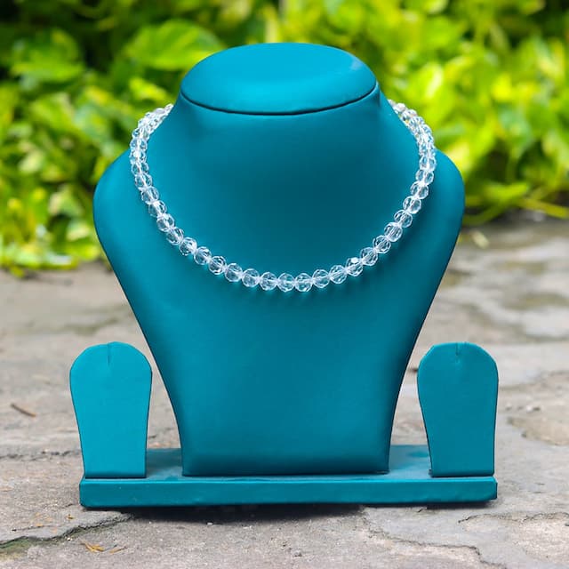 Clear Quartz Diamond Cut Mala