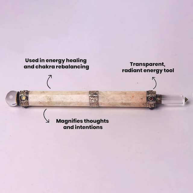 Clear Quartz Healing Stick - hover