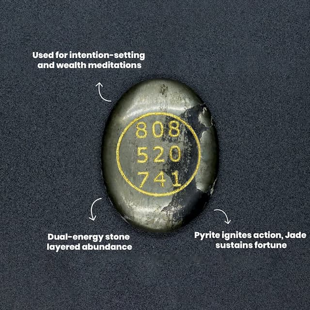 Pyrite Jade Coin - hover