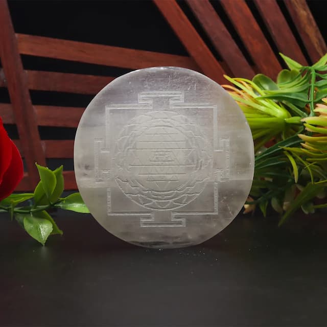 Selenite Chakra Plate